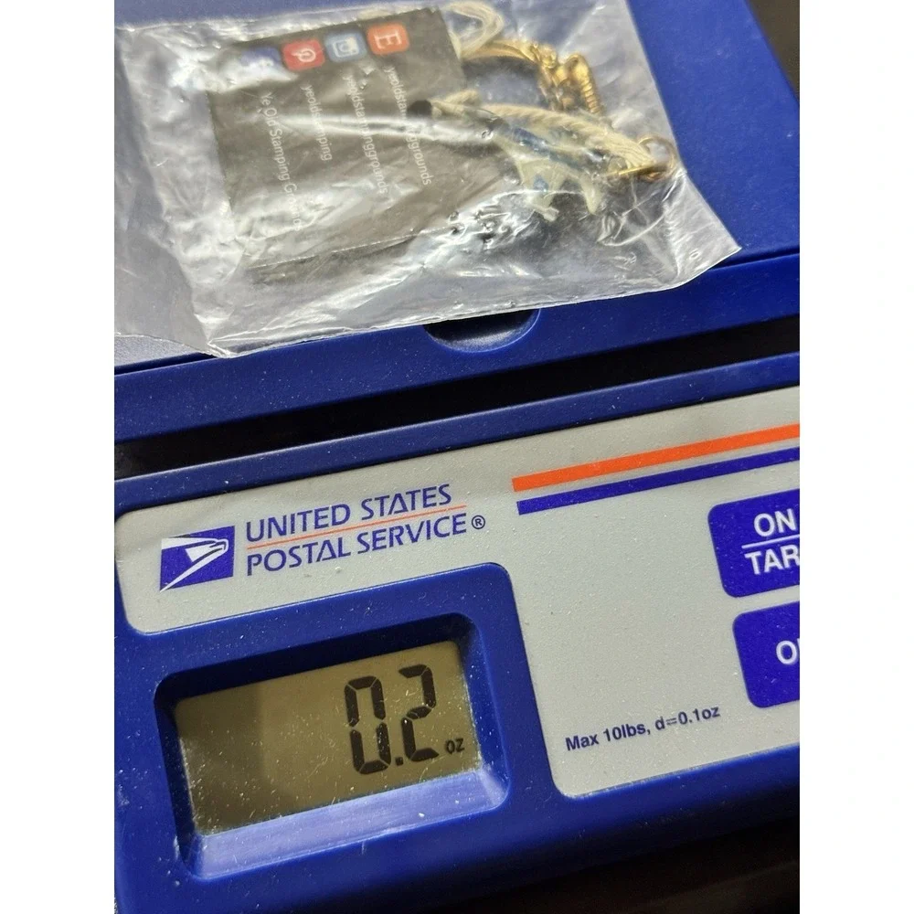 USAF Fighter Jet Airplane Keychain New Vintage Die Cast Mini Aircraft Gold Tone